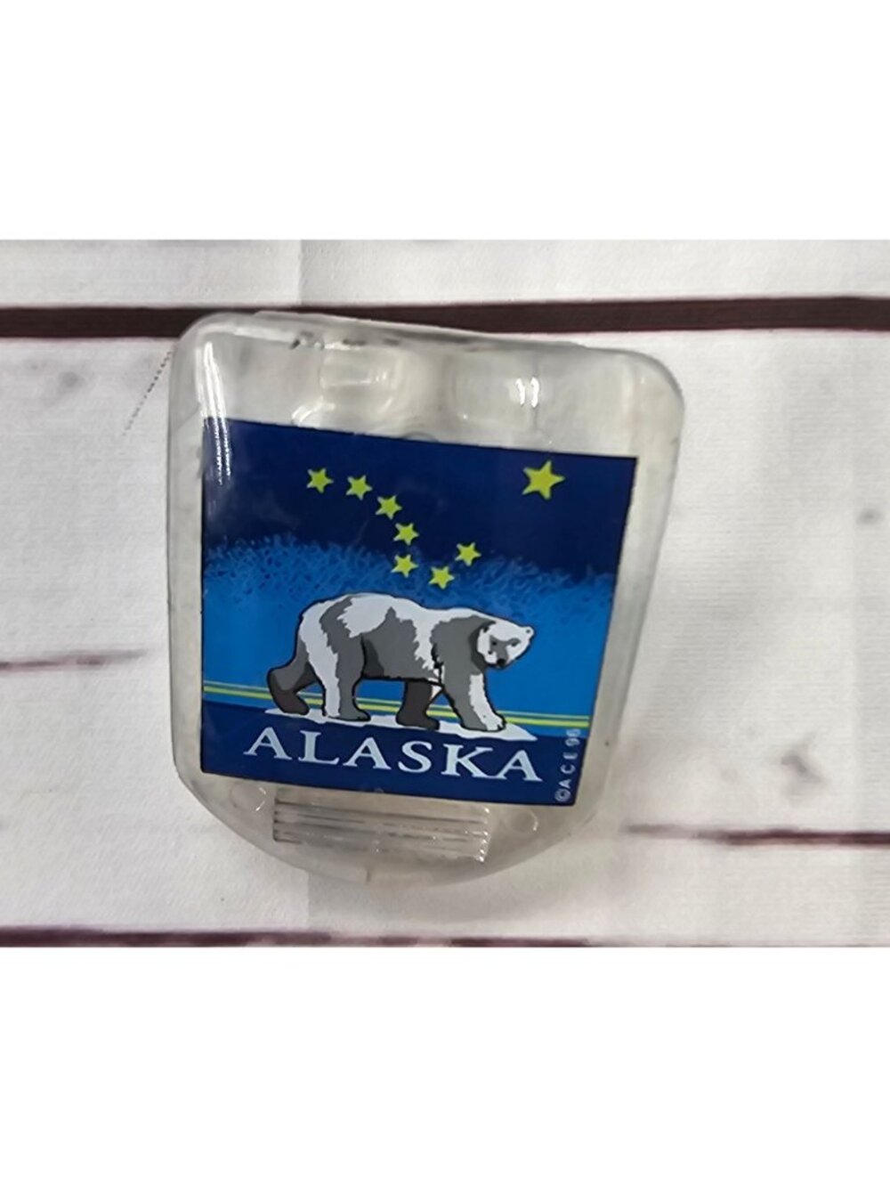 Alaska Bear Magnet Clip With Starry Night Design Functional Souvenir For Home Or